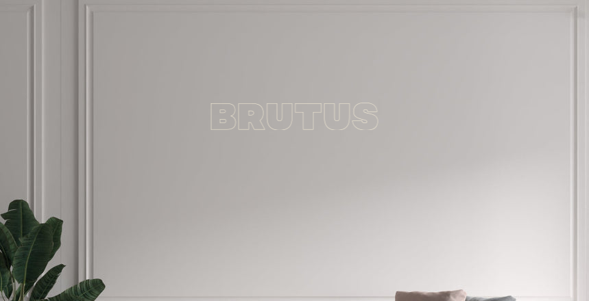 Custom text: BRUTUS